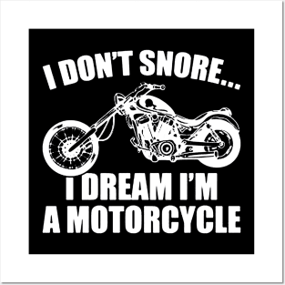 Snore Motorcycle Posters and Art